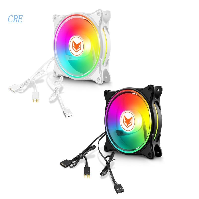 Cre Kipas Pendingin 12cm PWM 5V 3Pin Untuk Casing Komputer PC