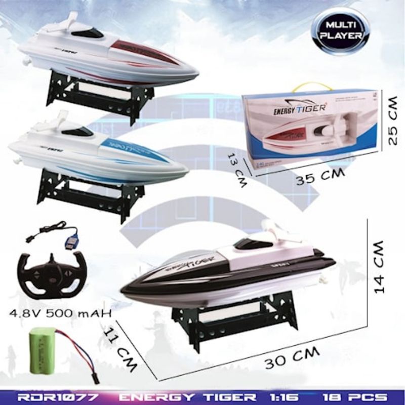 PROMO RDR1077 RC Perahu Kapal Laut Pesiar Speed Boat Mainan Anak