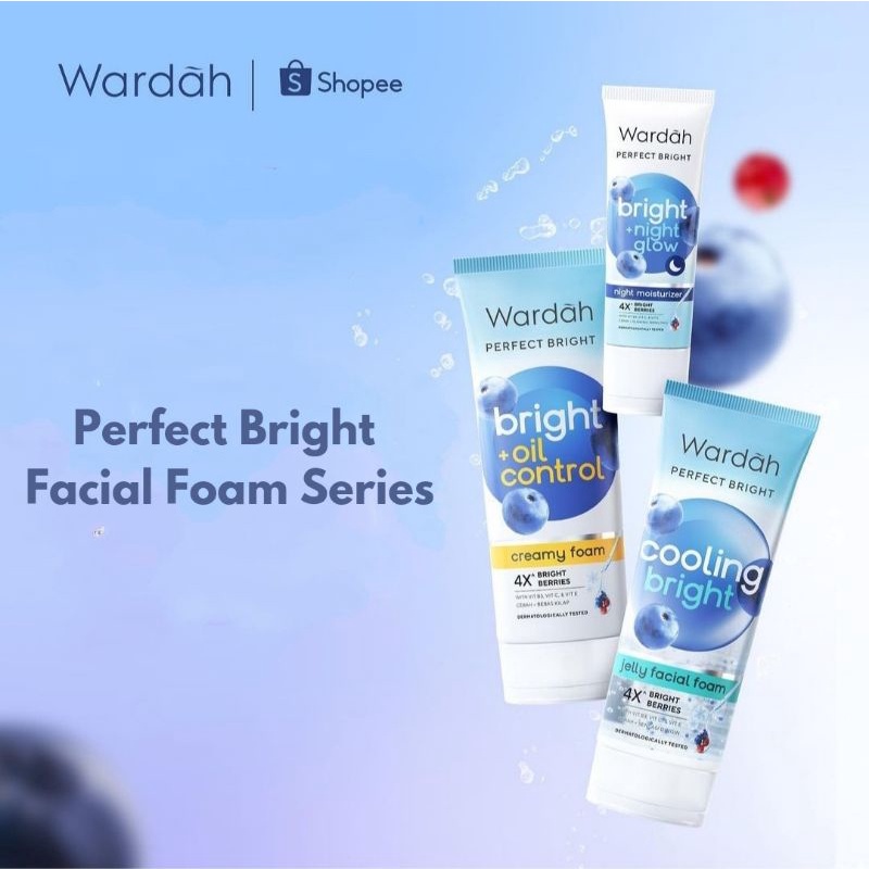 WARDAH Perfect Bright Creamy Foam | Jelly Facial Foam 60ml - 100ml