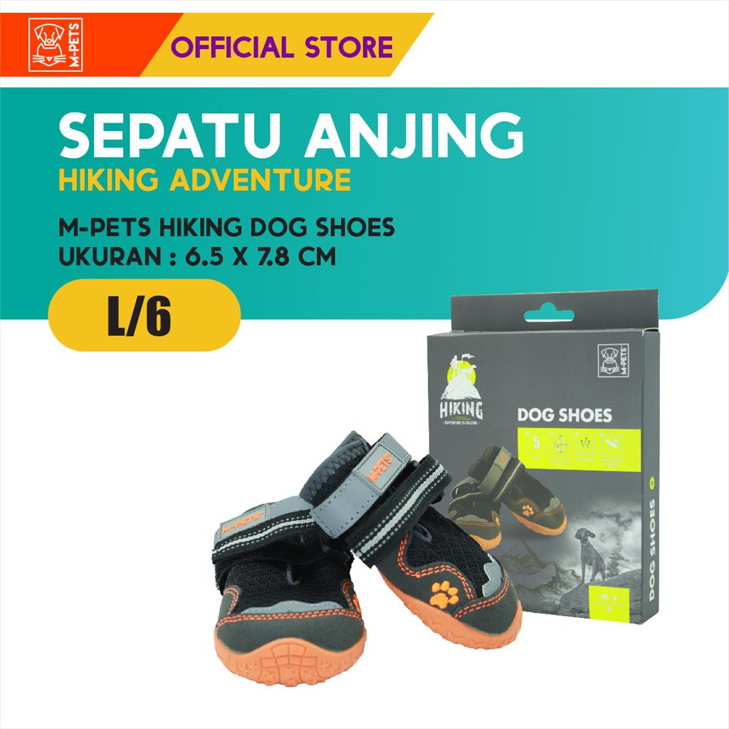 M-Pets Hiking Dog Shoes L/6 / Sepatu Anjing Alas Kaki Hiking