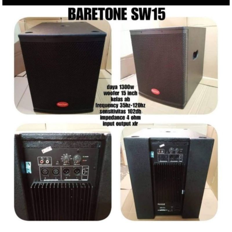 Subwoofer aktif 15inch Baretone SW 15