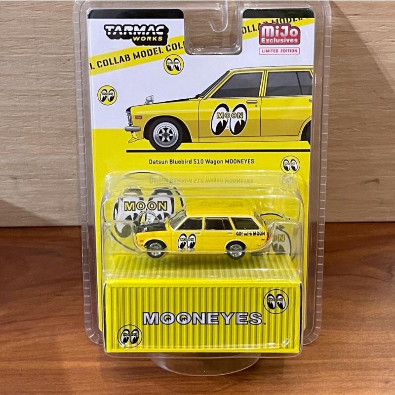 TARMAC X SCHUCO DATSUN BLUEBIRD 510 WAGON MOONEYES BLISTER TARMAC WORKS