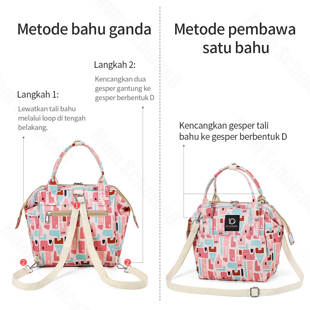 Halobaby Tas Bayi Perlengkapan Bayi Medium/baby diaper bag