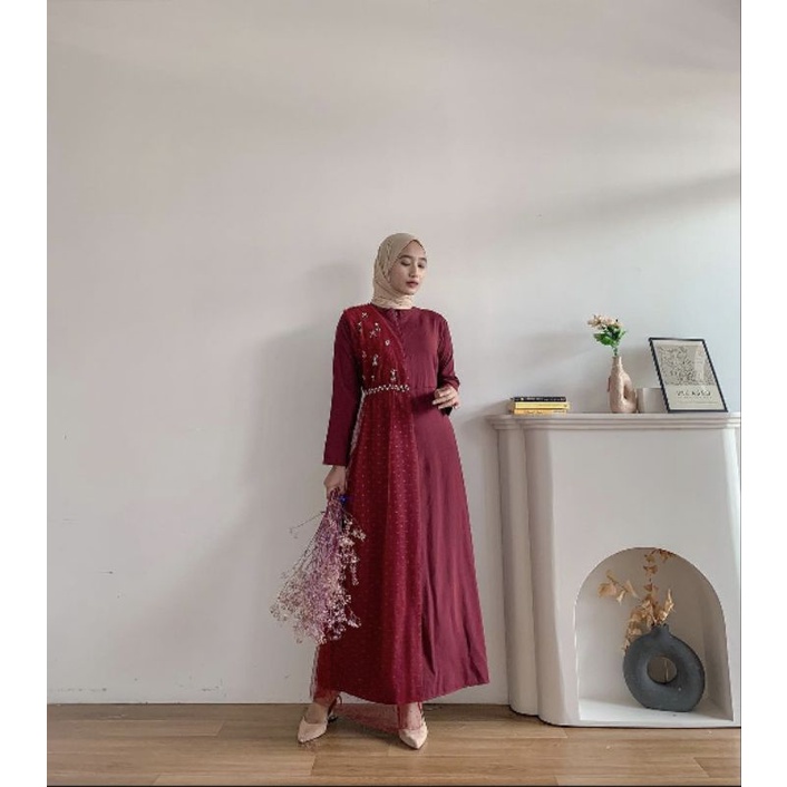 CELIA DRESS / DRESS KONDANG/ DRESS PESTA / SERAGAMAN / BUSUI FRIENDLY