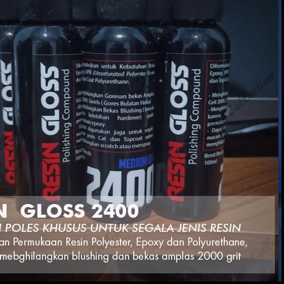 RESIN GLOSS POLISHING COMPOUND KOMPON POLES RESIN KILAP