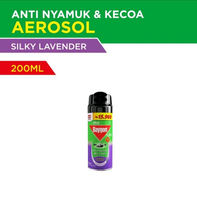 Baygon Aerosol Silky Lavender 200 ml