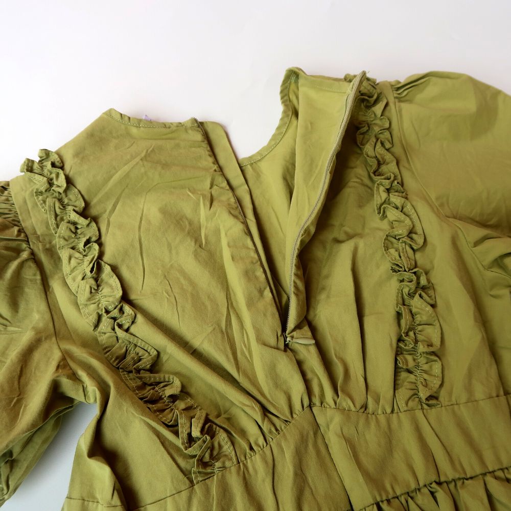 Dress Anak Perempuan Import Curled Line 3-8 Tahun