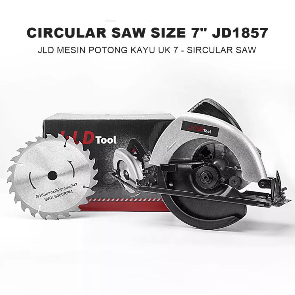 PROMO - cod -Pemotong Keramik JLD Sircular Saw JD 1857 - Circular Saw 900W tipe 7 inch 220v potong b