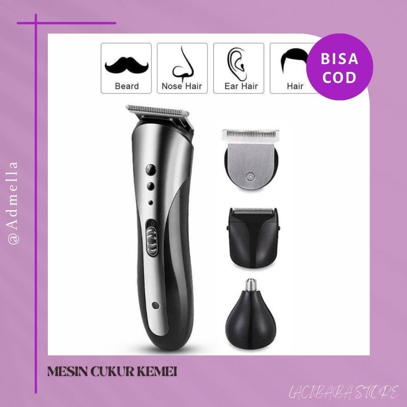 Kemei 1407 Hair Clipper Alat Mesin Cukur Rambut Kumis Jenggot KM 1407 / Elektrik Shaver KM-1407  [BI