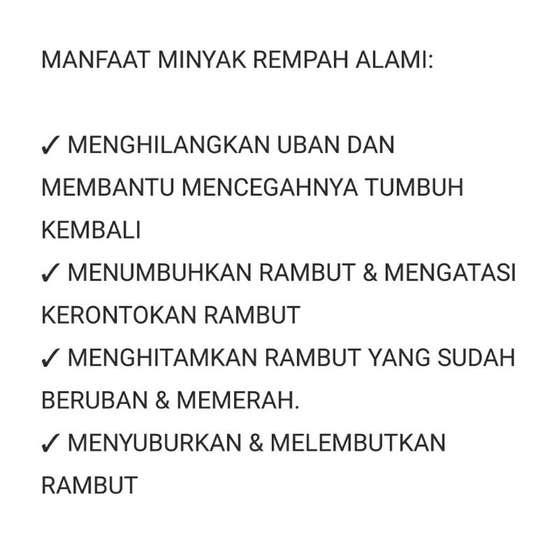 Penghilang Uban Alami / Penghilang Uban Permanen Alami / BELI 2 DAPAT 3 / Penghitam Rambut Alami / U
