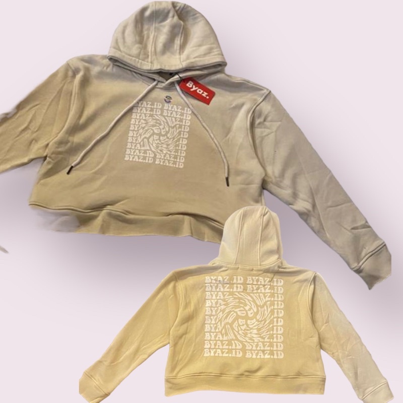 Hoodie Crop Oversize Unfinished SPINNING BYAZ ORIGINAL
