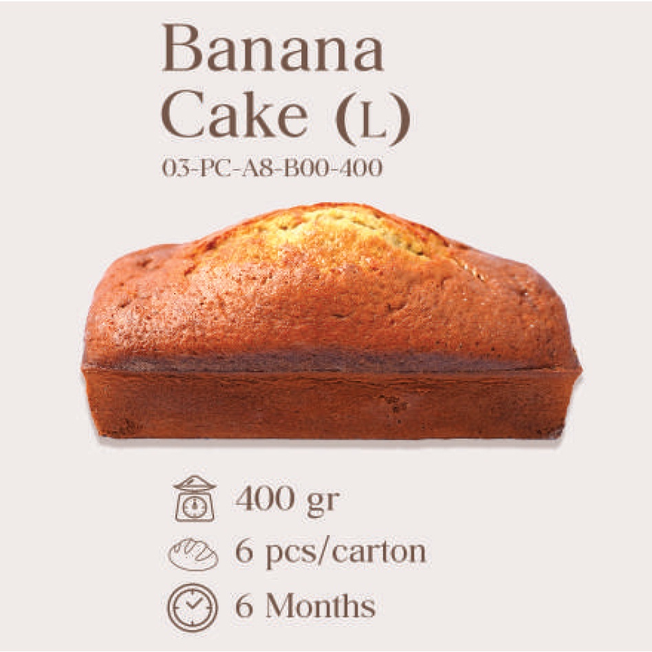

BANANA CAKE FRESH/READY-TO-EAT (KARTON)