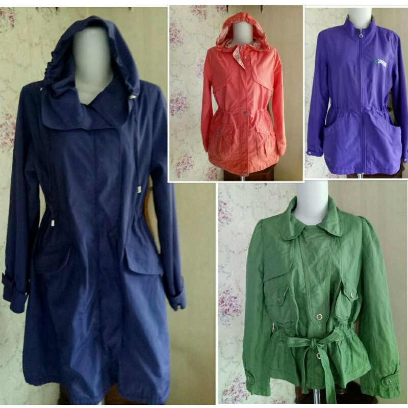 Jaket Parka Hoodie Wanita Preloved MAE03