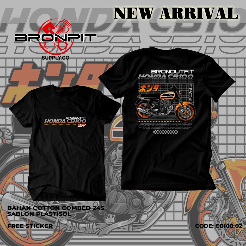Kaos T-shirt Baju Distro Atasan Pria Cotton Custom Herex 1200 Honda CB100 CB125 GL Pro Max Series Ti
