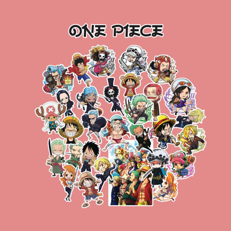 

Sticker one piece isi -/+ 30 pcs / Stiker Anime / Stiker tumblr / stiker unik / Planner / Stiker Notebook / Jurnal / Scrapbook
