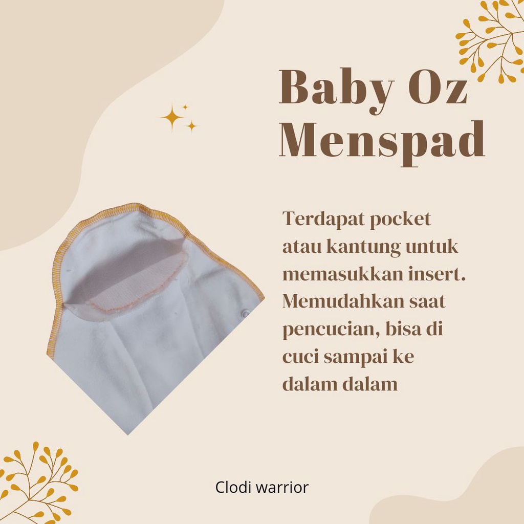 BABY OZ - Menspad Polos | Pembalut wanita cuci ulang | Pembalut Kain sehat