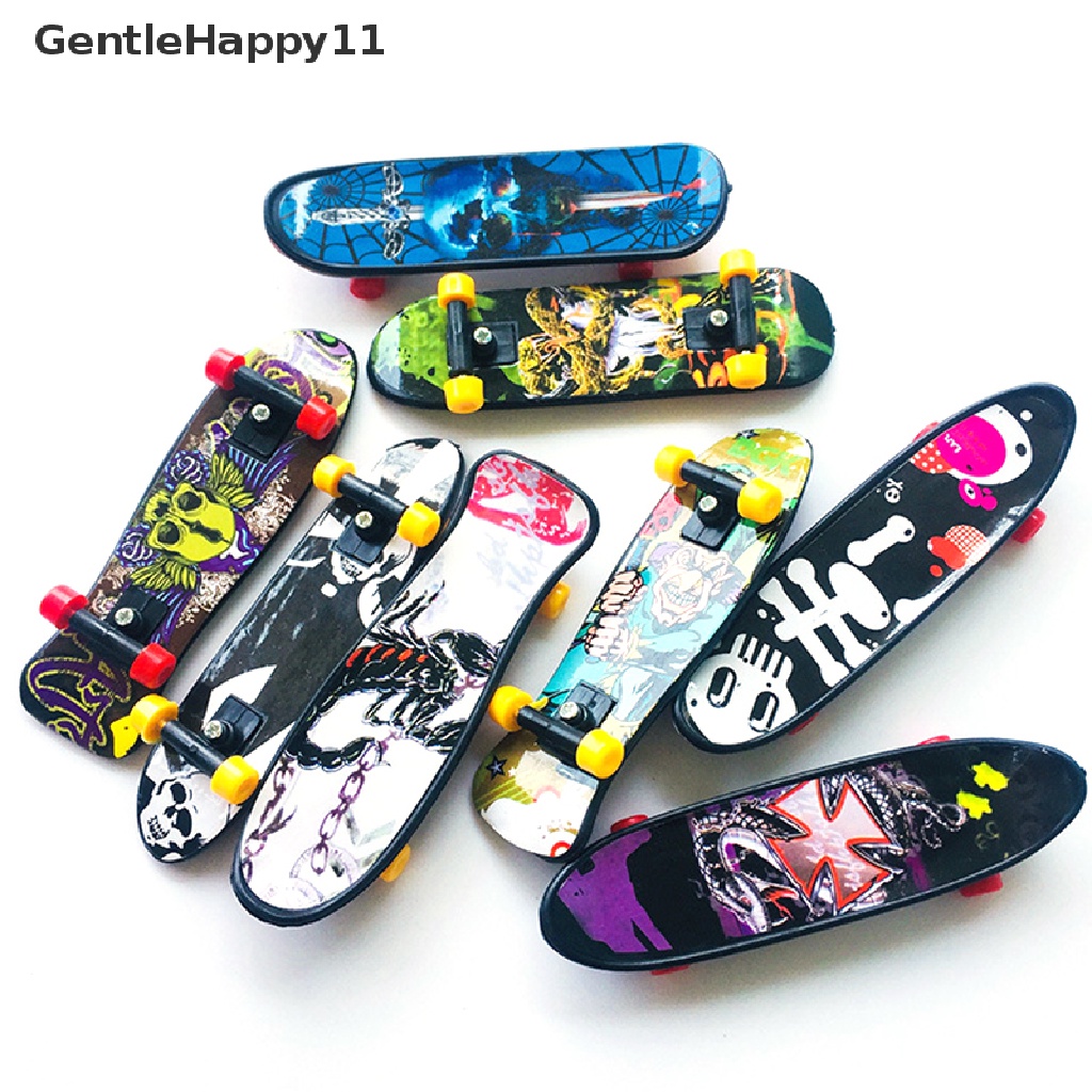 Gentlehappy 1pc Fingerboard Mini Creative Fingertips Skateboard Jari Plastik Skate Scooter id