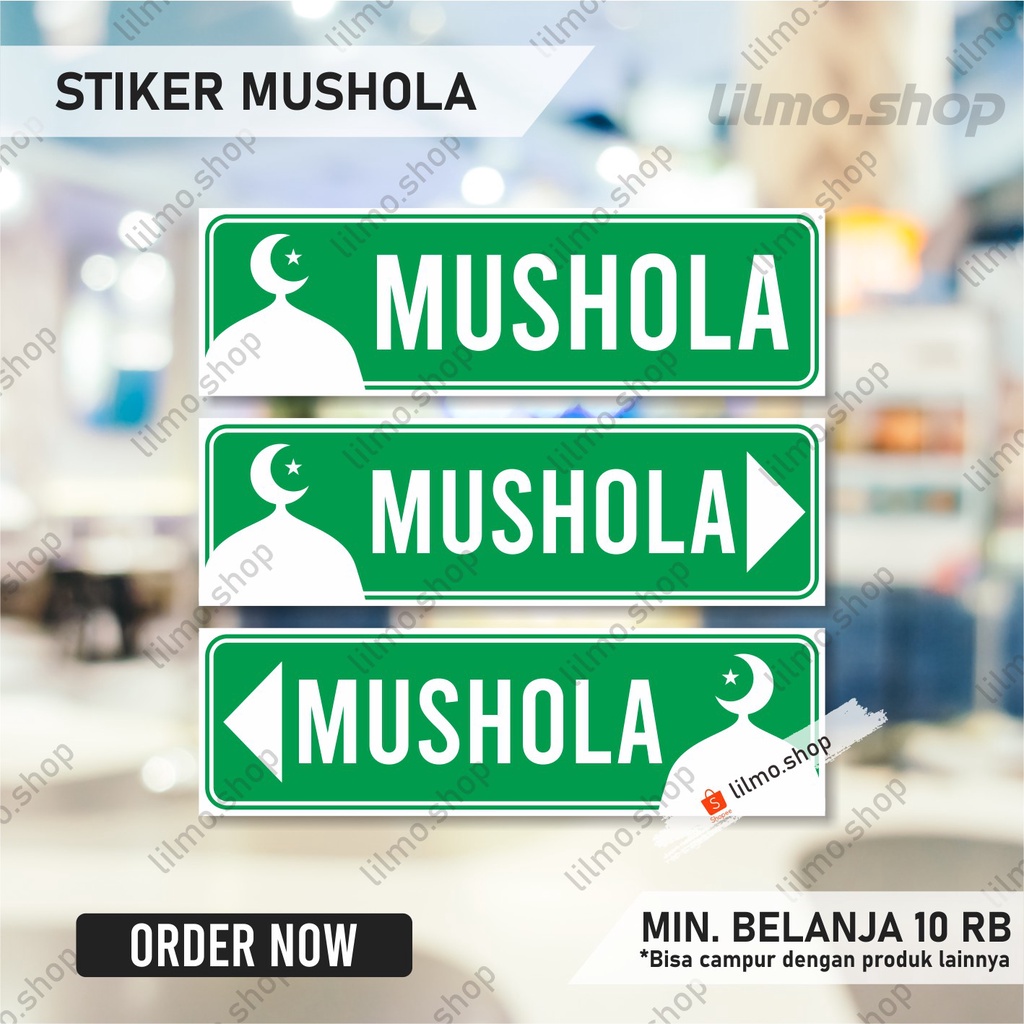 

Stiker Mushola, Stiker Petunjuk Mushola