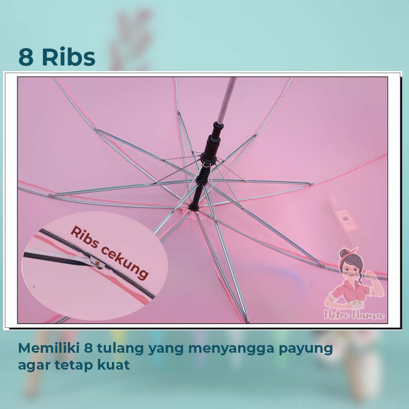 Payung Transparan Bening Viral Korea Jepang Best Quality Umbrella