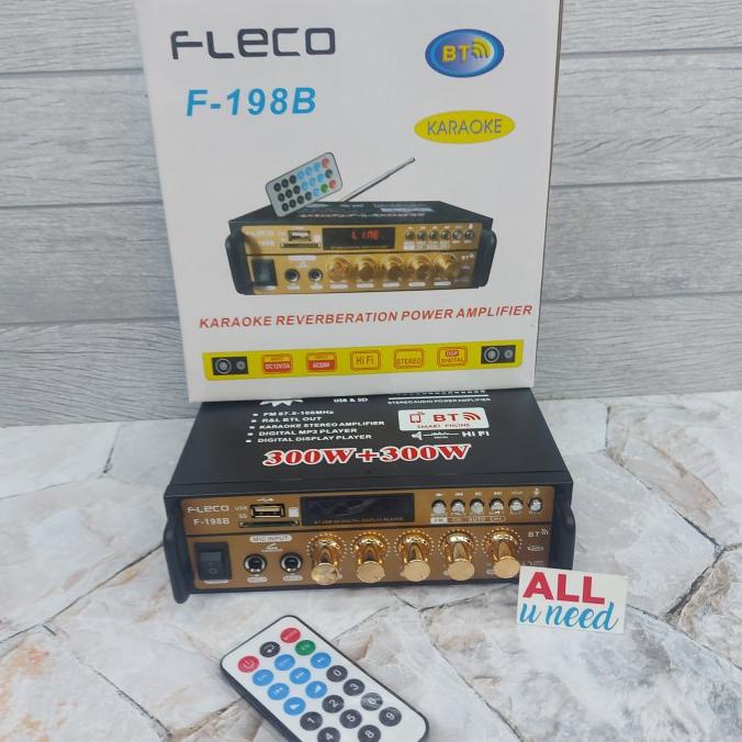 Power Amplifier Fleco BT-198A - Amplifier Karaoke Bluetooth Fleco