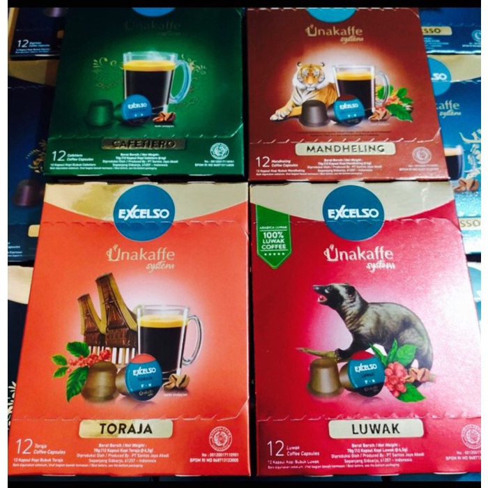 

EXCELSO CAPSULE COFFEE/KOPI KAPSUL EXCELSO VARIAN ISI 12/ EXCELSO