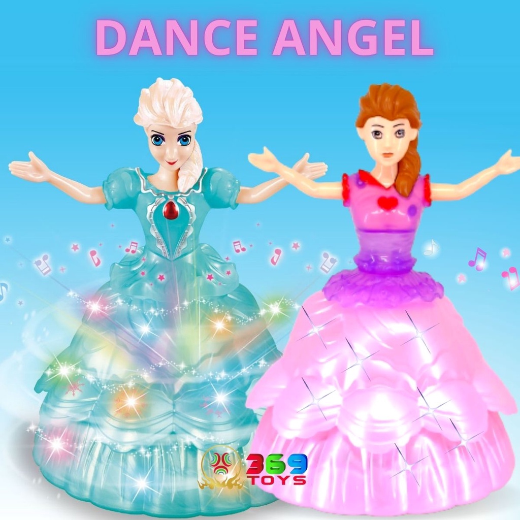 DANCE ANGEL PRINCESS MAINAN DANCING BARBIE GIRL FROZEN