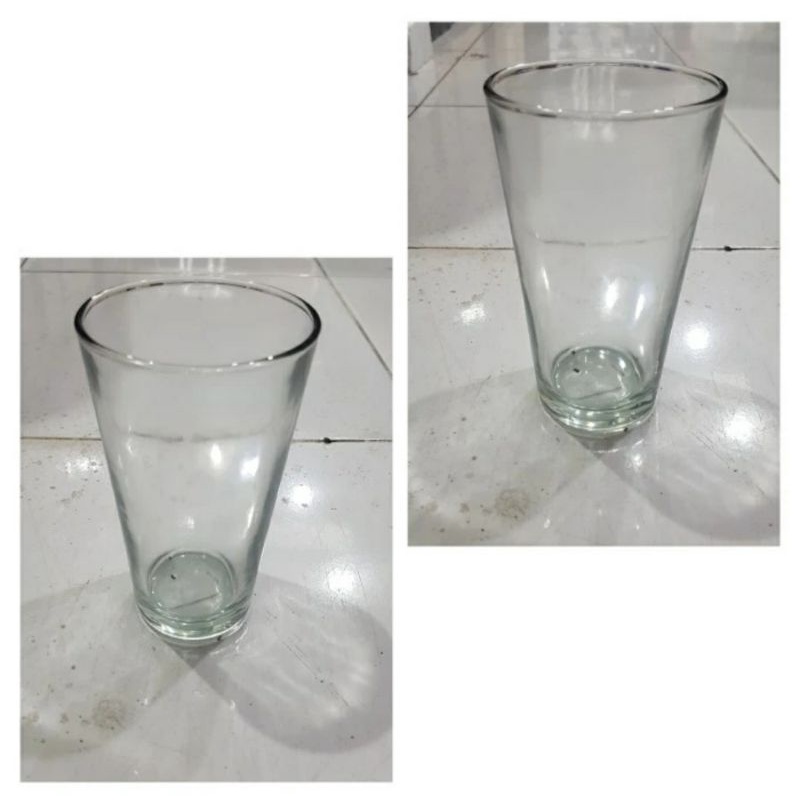 Gelas Kaca Gelas Minum Gelas Polos -+Lebar10cm x Tinggi15cm