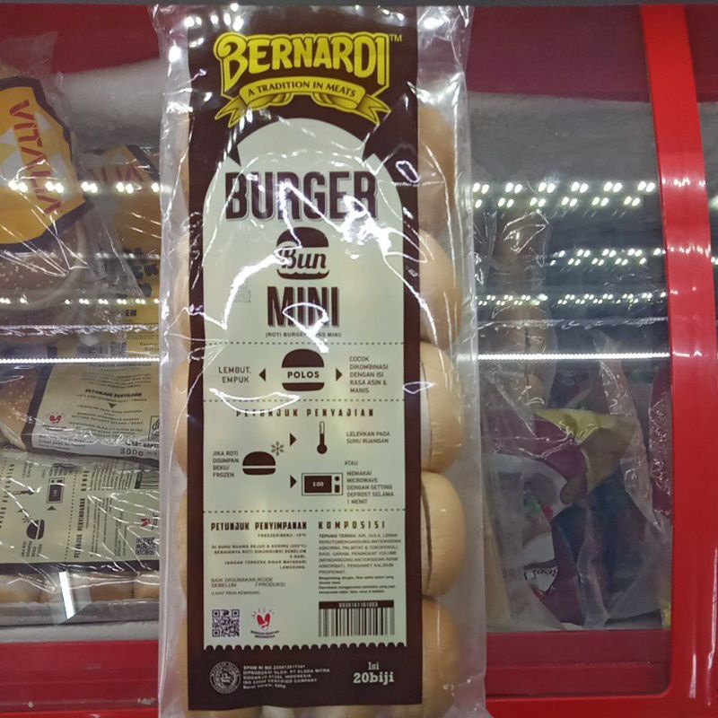 Bernardi Burger Mini Isi 20 Berat 700G