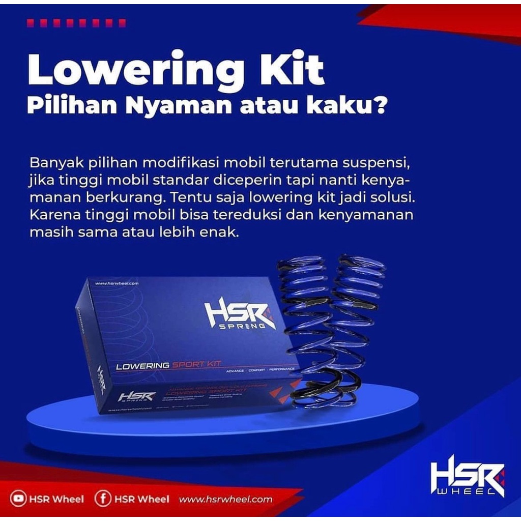 LOWERING KIT HSR BLUE INNOVA SOLAR/DIESEL