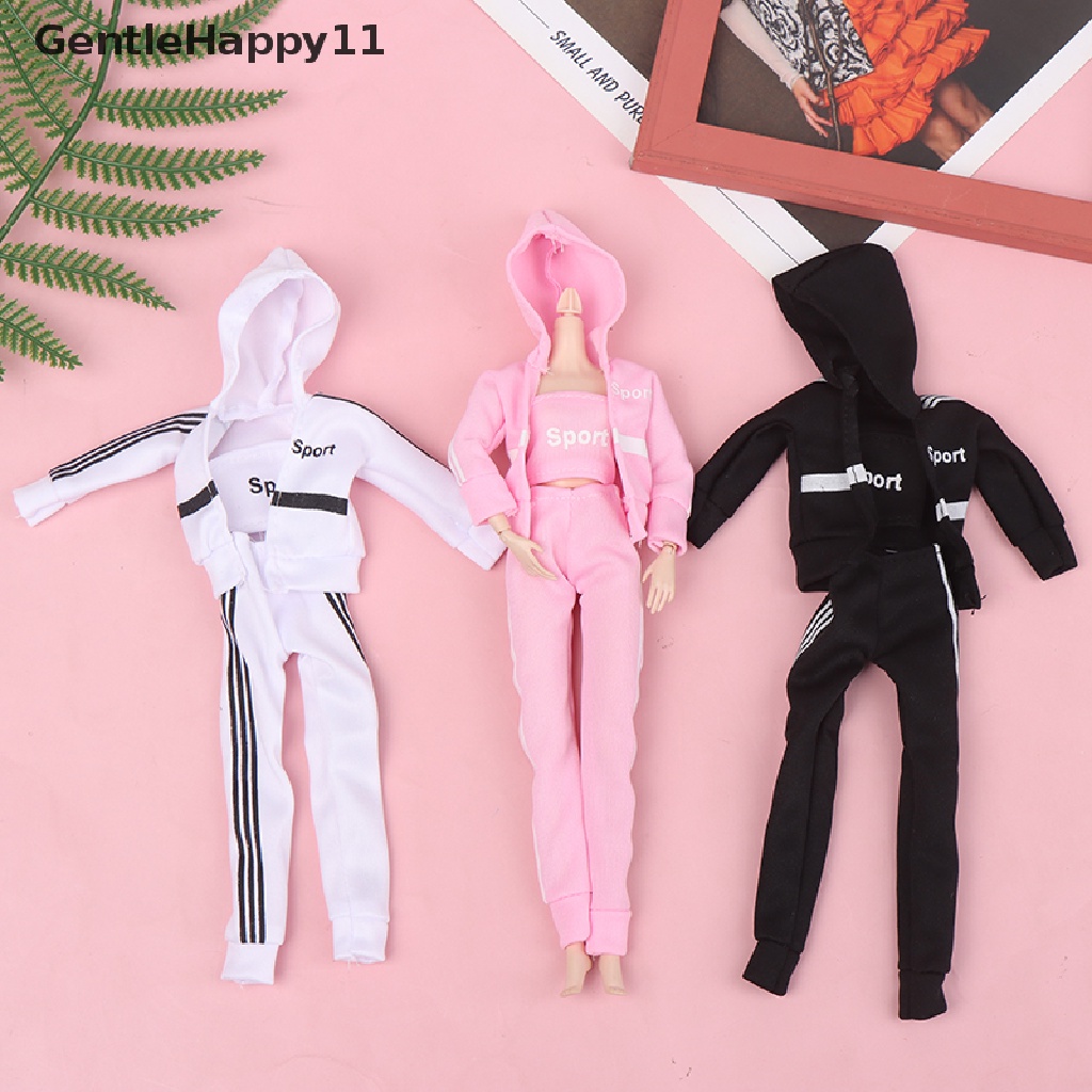 Gentlehappy 3Pcs/set Pakaian Olahraga Fashion Untuk1Per6 30cm Boneka Outfit Aksesoris Mainan Rumah Boneka id