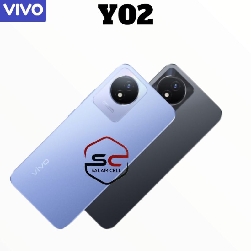 Vivo Y02 Ram 3/32GB Batrrai 5.000mAh Original Garansi Resmi