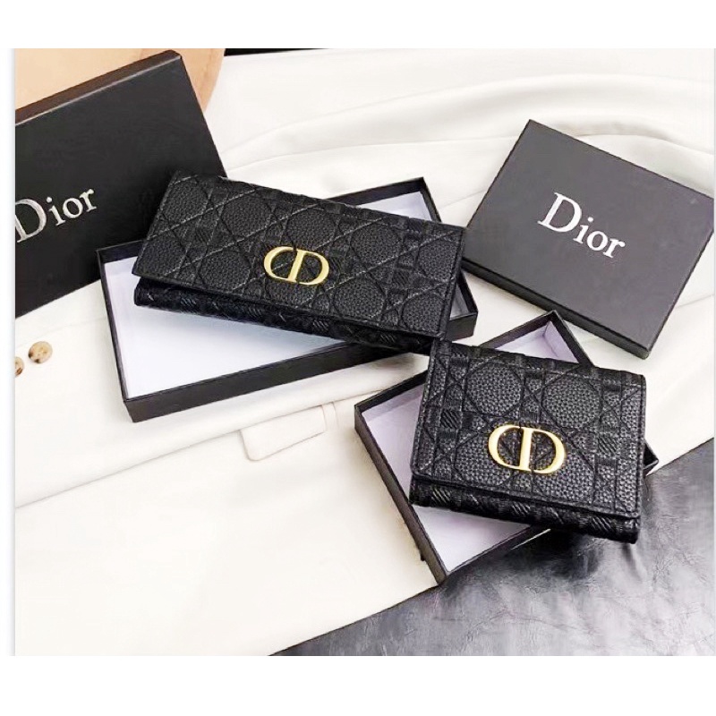 Dior Dompet Lipat Wanita Dompet Panjang Wanita Dompet Import Murah Dompet Kekinian Dompet Mewah