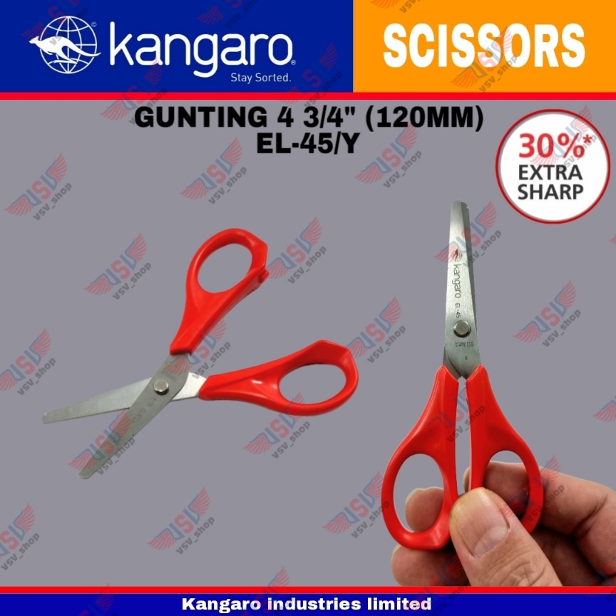 Gunting kecil / Gunting kertas / Gunting Stainless Steel 120mm Scissors