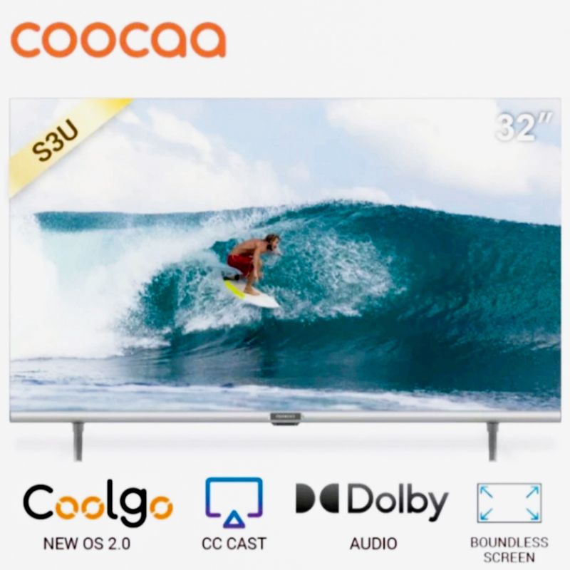 Coocaa 32 inch Digital Smart Tv (model : coocaa 32S3U) New