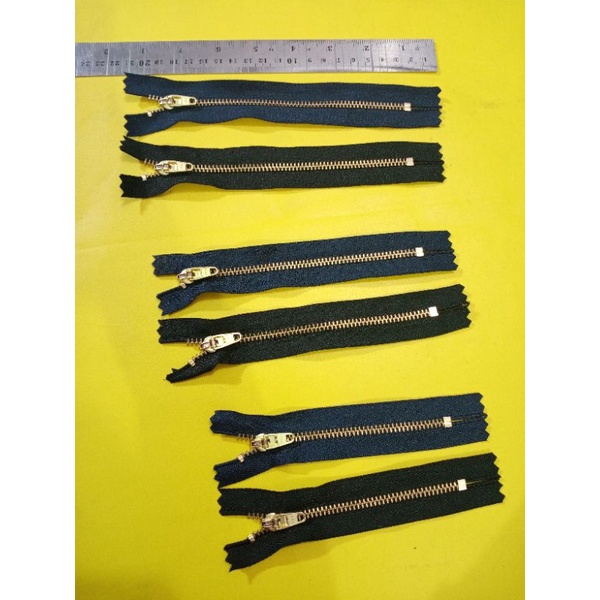 Beli 12 gratis 1 Sleting YKK ORI / Sleting celana Levis / Sleting Levis hitam / Sleting Levis navy / 5&quot; 6&quot; 7&quot;