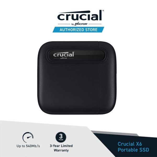 Crucial X6 Portable SSD 500GB - SSD Eksternal