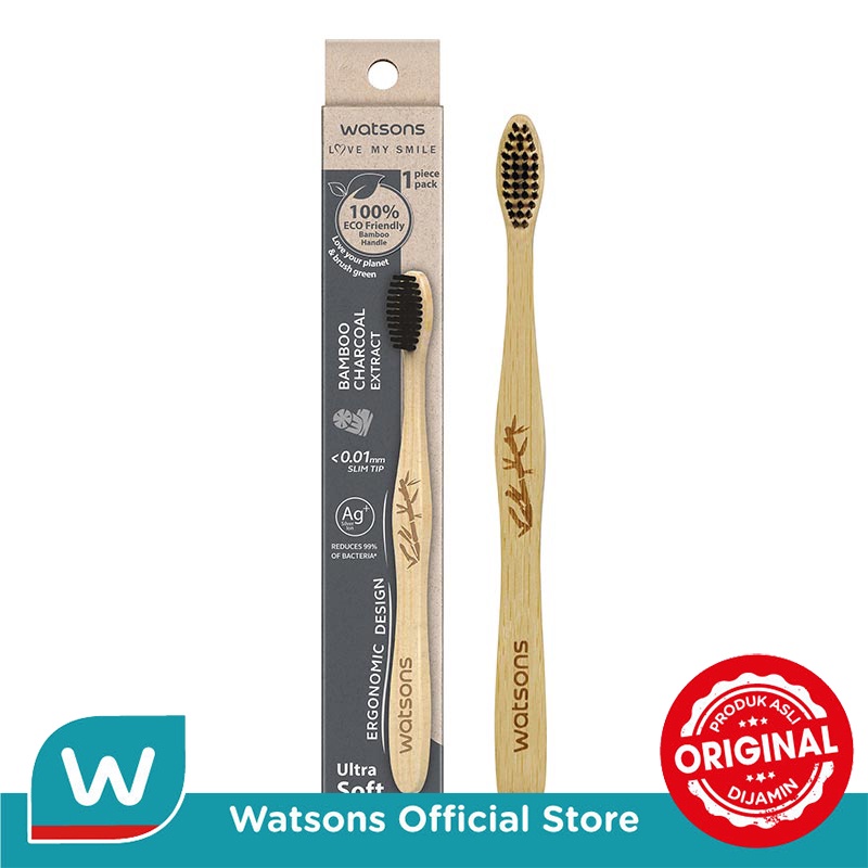 Watsons Volcanic Mineral Bamboo Toothbrush (Ultra Soft) 1's