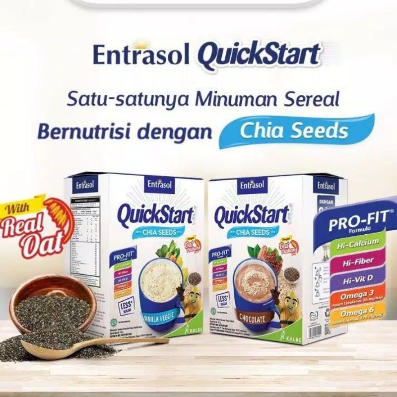

(Hafiz Store) Entrasol Quickstart Cereal Vanilla Veggies & Chocolate 150 g