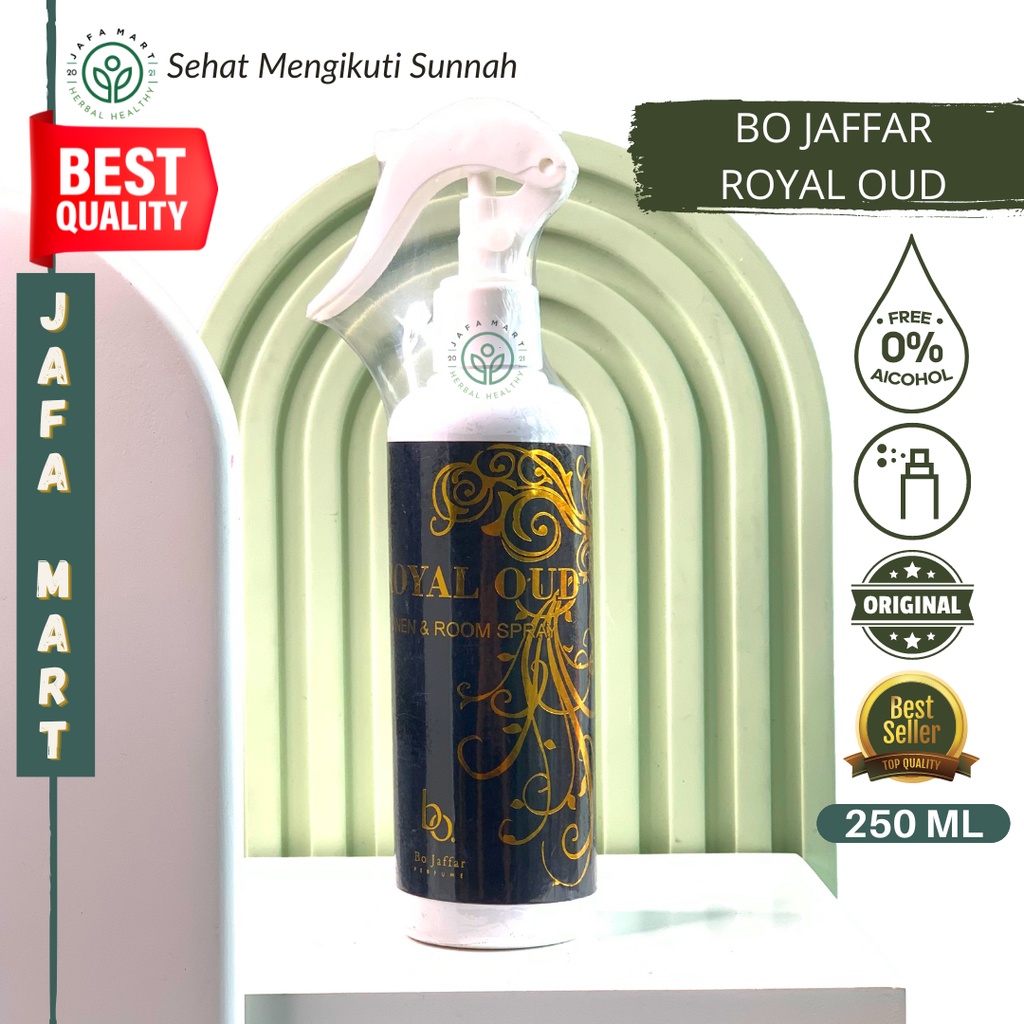 Pengharum Ruangan Bo Jaffar Royal Oud Linen & Room Spray / Parfum Ruangan Arab Karpet Arabian [SPRAY