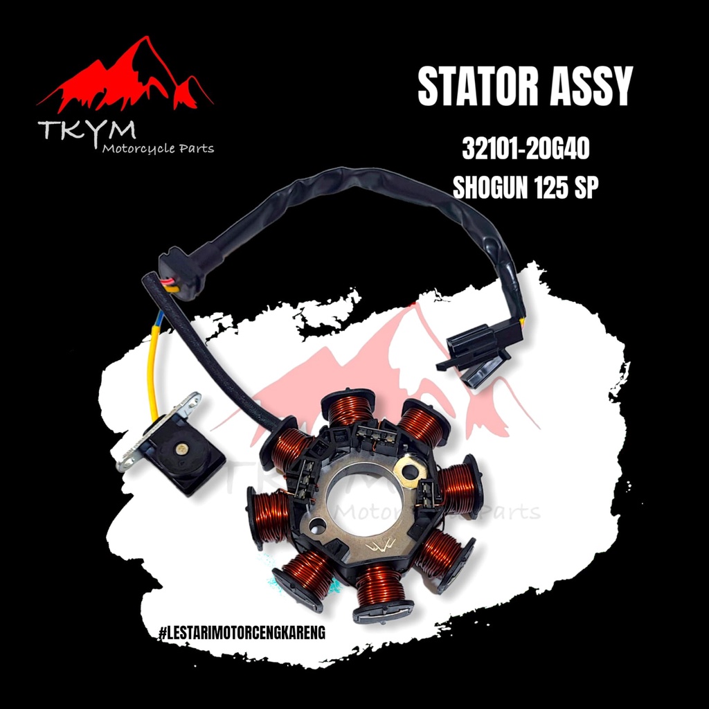 SPUL STATOR STATER SHOGUN 125 SP LAMA ASLI TAKAYAMA 32101-20G40