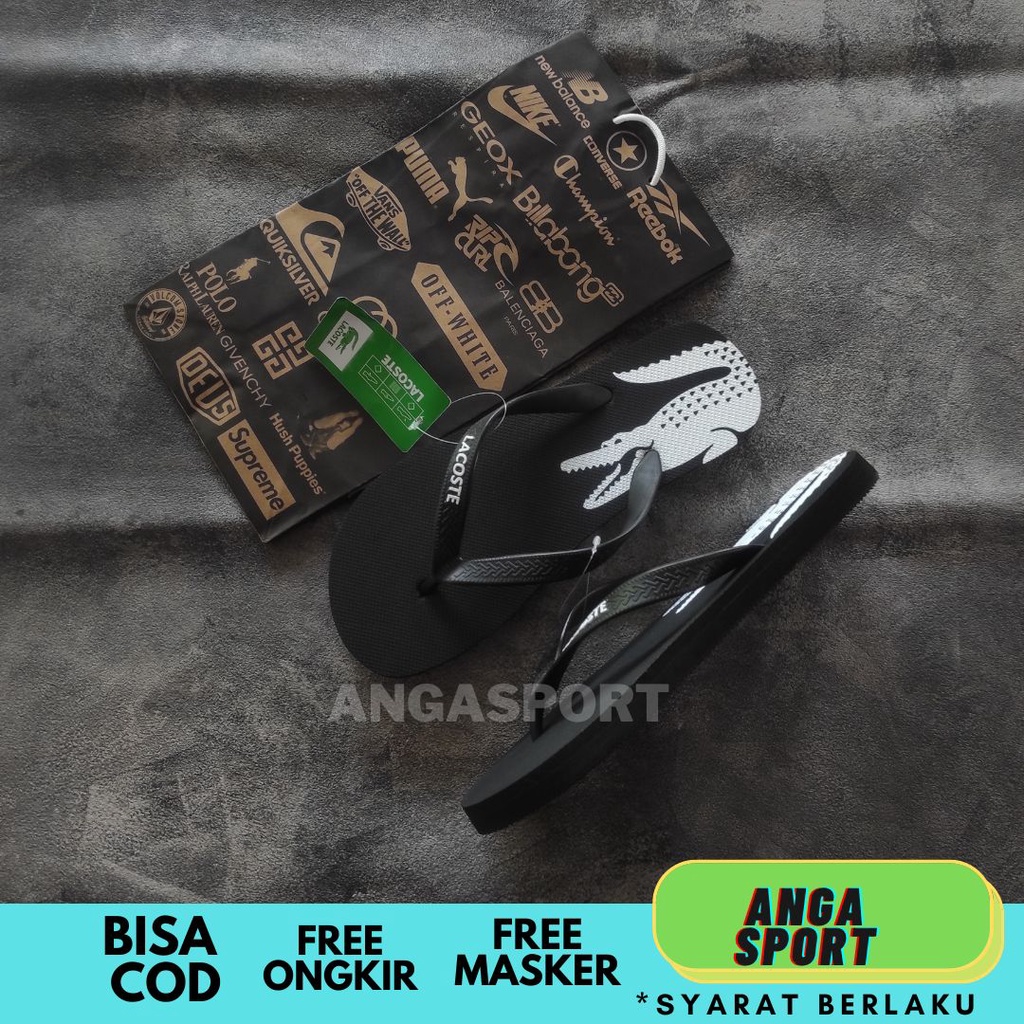 SANDAL JEPIT PRIA LACOSTE / SANDAL JEPIT DISTRO KASUAL TERMURAH / SANDAL JEPIT COWOK KEREN / SENDAL SURFING TERBARU