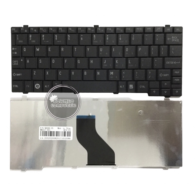 KEYBOARD TOSHIBA NB200, NB300, NB500, NB510 BLACK