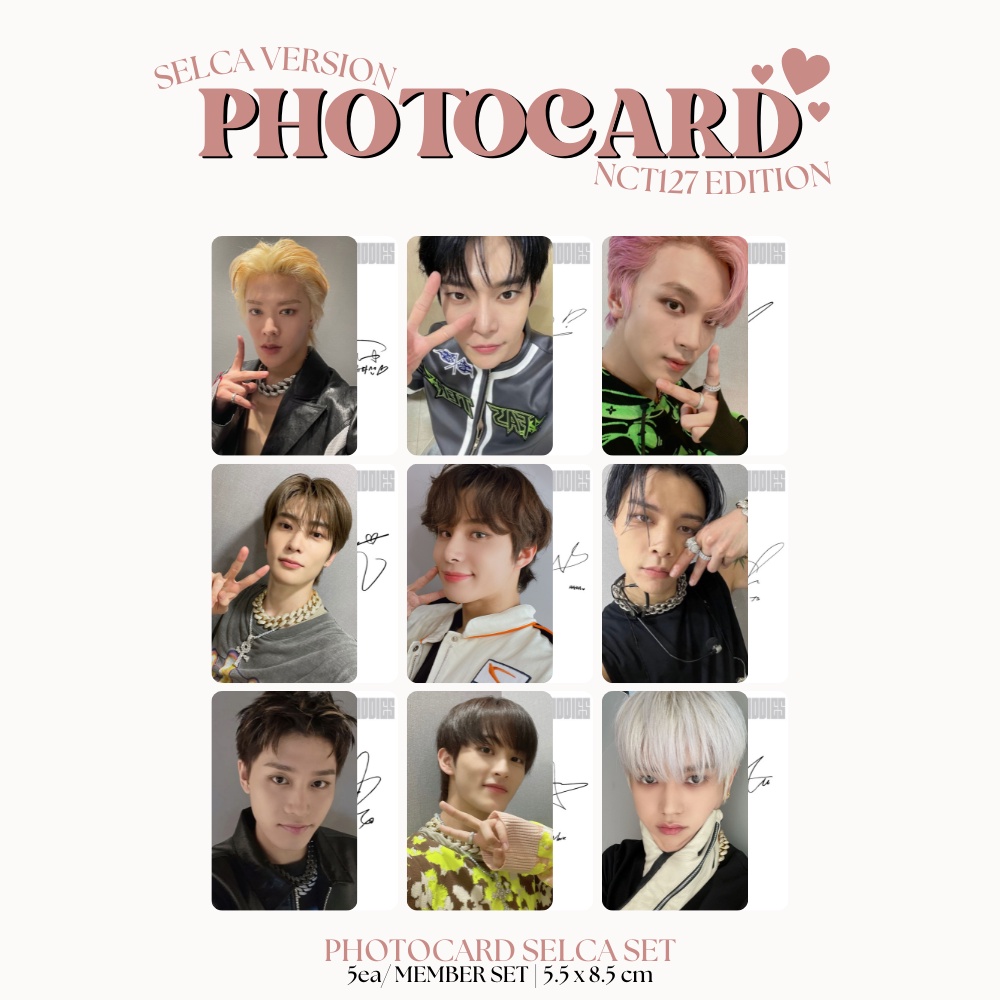 PHOTOCARD NCT 127 SELCA 2 BADDIES 2SISI (ISI 5 PCS + LAMINASI 2 SISI) TANDA TANGAN TTD KPOP IDOL KOREA PREMIUM MURAH UNOFFICIAL TAEIL JOHNNY TAEYONG DOYOUNG YUTA JAEHYUN WINWIN JUNGWOO MARK HAECHAN READY STOCK !