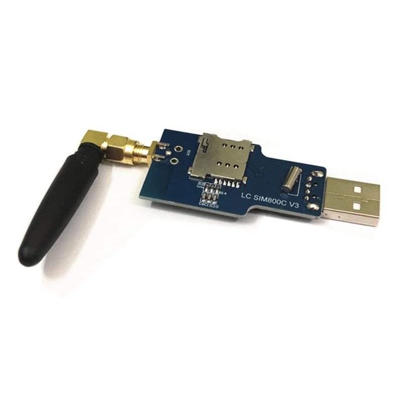 Modul btsg USB Ke GSM Serial Port GPRS SIM800C Dengan Pemanggil Kompatibel Bluetooth