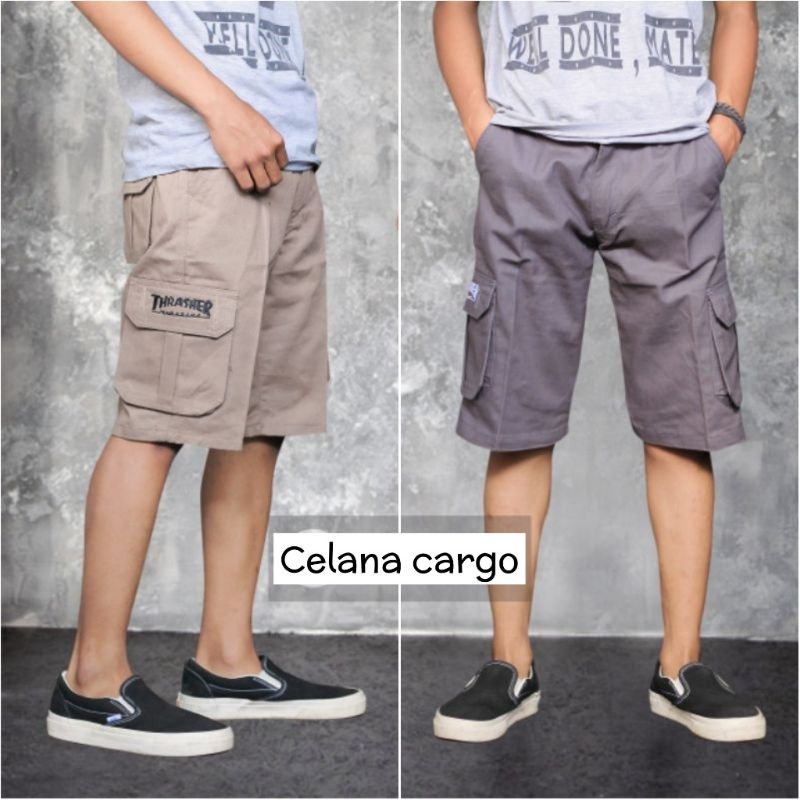 CELANA PENDEK CARGO PRIA CELANA COWOK THRASHER