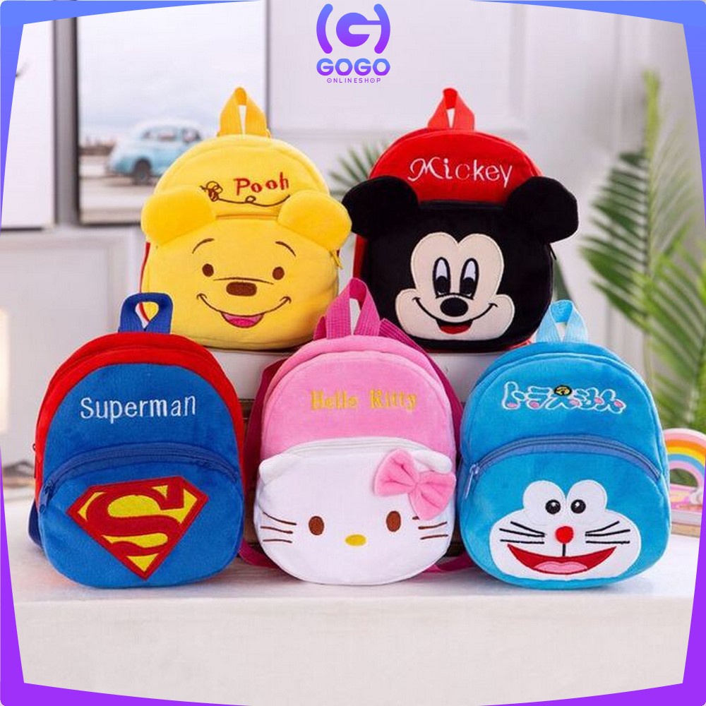 GOGO-T31 Tas Ransel Anak Karakter Tas Punggung Backpack Anak Sekolah TK / SD Mini Motif Cartoon Import