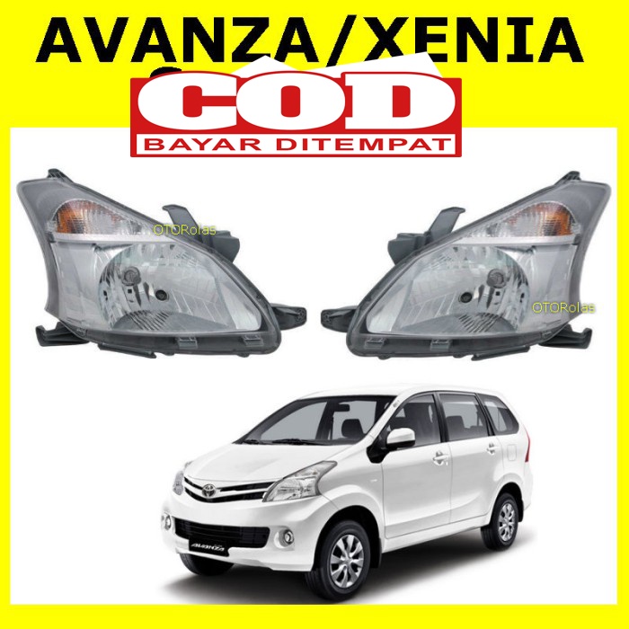 HEADLAMP MOBIL AVANZA VELOZ XENIA TH 2012 S/D 2015 LAMPU DEPAN