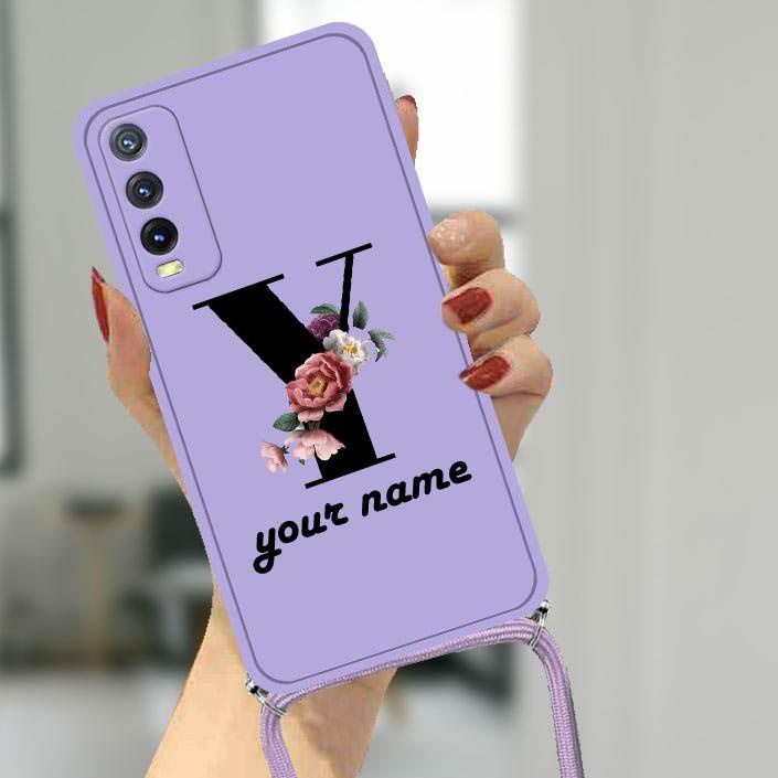 Sale [ CLNT -CUSTOM NAMA+TALI ] Softcase Macaron Custom Nama for Oppo Vivo | Case custom nama