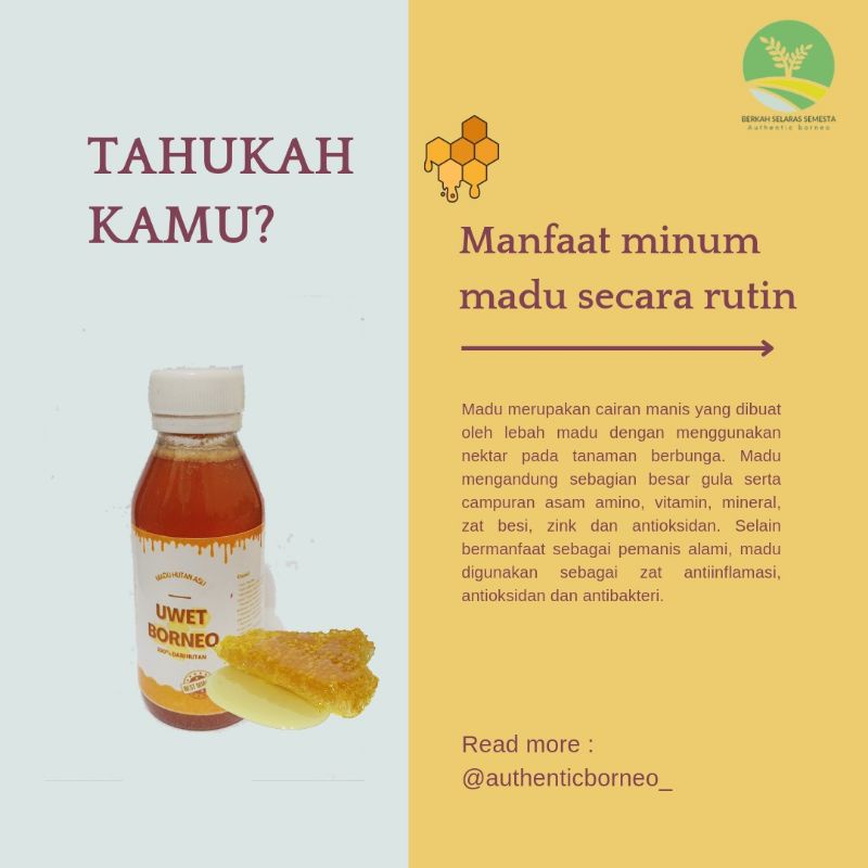 

madu hutan asli kalimantan 120ml
