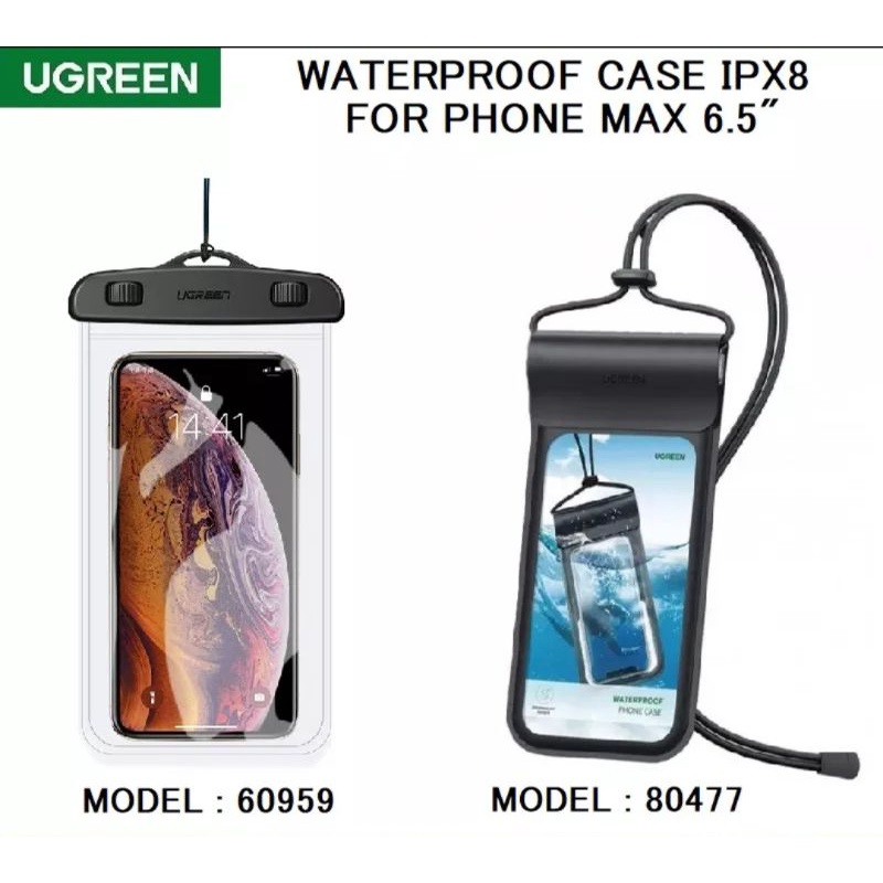 Ugreen Case Waterproof Dry Bag Pounch Anti Air For Diving Snorkeling